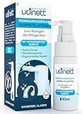 Hörgerätereiniger Spray Integrierte Bürste - Udinett 30ml Keine Alkoholformel zum Reinigen von Kopfhörern Bluetooth-Kopfhörer Schnelles Trocknen Beseitigt Ohrenschmalz und Schmutz