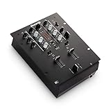 Numark M2 - 2-Kanal Scratch DJ Mixer, Rack-montierbar mit 3-Band EQ, Mikrofoneingang und austauschbarem Crossfader mit Reverse und Slope-Kontrollen