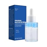 Hyaluronsäure Gesichtserum, 30ml Hyaluronsäure Liquid Multi Peptid, Straffende Und Beruhigende, Feuchtigkeitsspendendes Für Strahlende Haut