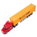 OFFIGAM Container LKW Spielzeugauto aus Detailgetreues Modell Gelbes Fahrzeug für Rollenspiele Geburtstagsgeschenke und Sammlerstücke