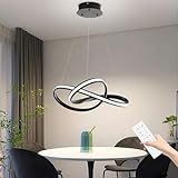YLFXL 30W Pendelleuchte Esstisch, Ø50cm Küchenlampe Hängend Dimmbar mit Fernbedienung, LED Pendelleuchte Höhenverstellbarer, Moderne Hängelampe Led Esszimmerlampe für Esszimmer Wohnzimmer Küche