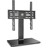 FITUEYES TV Standfuss TV Ständer für 27-55 Zoll LCD LED OLED Plasma Flach & Curved Fernseher Höhenverstellbar Max.VESA 400x400mm bis 40kg TV
