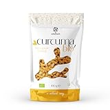 ERBOTECH Kurkuma BIO Kapseln, Packung 100g, ca. 140 Kapseln, 100% rein und biologisch, Konzentriert und ohne Zusatzstoffe, Natürliches Nahrungsergänzungsmittel, Vegan