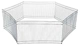 Trixie 6249 Freilaufgehege für Kleintiere, verzinkt, ø 90 × 25 cm