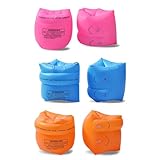 GWAWG Aufblasbare Schwimmflügel für Kinder und Erwachsene, Doppel-Airbag-Design, langlebiges Material, Schwimmflügel für Kleinkinder und Erwachsene, Lernhilfen, 3 Paar