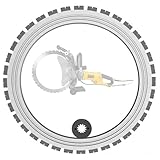 BDJSN Spezialsägeblatt Für Betonringsäge, 400mm/500mm Zubehör Für Steintrennmaschinen, Schnitttiefe 290mm/390mm, Für Stein, Betonstahl, Ziegel