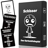 SCHISSER Karten Trinkspiel, Kartenspiele für Erwachsene, Partyspiele für lustige Kartenspiel Spieleabende, Party Games, Gesellschaftsspiele für Erwachsene, Junggesellenabschied Drinking Game