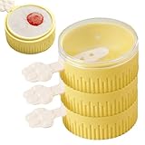 Wiederverwendbare Eisform für Eis am Stiel, kreative Formen für Eis am Stiel, 3-lagige Eiscreme-Form, einfach zu lösen, wiederverwendbare Eiscreme-Formen