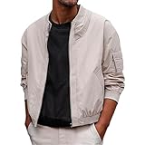 Gefomuofe Blouson Herren Leichte Windbreaker Übergangsjacke Bomberjacke Baseball Jacke Lässige Übergangsjacke Fliegerjacke Trainingsjacken Outdoor Mantel