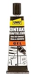 UHU Kontakt Kraftkleber Gel, Super starker, gelförmiger, universeller Kontaktkleber, Tube, 42g