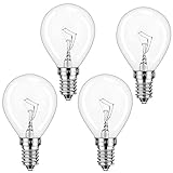4 x Backofenlampe 300 Grad 2700K Warmweiße, Backofen Glühbirne 240V Bis 300°C Hitzebeständiges.