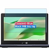 Vaxson Anti Blaulicht 9H Härte Glas Folie, kompatibel mit ASUS Chromebook CR11 CR1102C CR1102CGA 11.6' Laptop Sichtbarer Bereich, gehärtetem Glas Schutzfolie Displayschutzfolie
