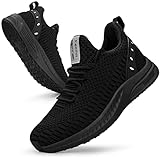 Feethit Damen Laufschuhe Turnschuhe Sportschuhe Sneaker Leichtgewichts Atmungsaktiv Walkingschuhe Outdoor Fitness Jogging Sportsschuhe 40 Schwarz