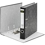 MIDORI Ordner aus 100% Recycling-Papier | 7er Pack Wolkenmarmor-Aktenordner 5 cm breit im DIN A4 Format | Blauer Engel zertifizierter Briefordner Ringordner