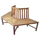 OUTLIV. Baumbank 3-Sitzer 199cm Halbrund Akazie FSC