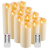 Da by LED Kerzen, LED-Batteriekerzen, die im Freien verwendet werden können. Eine Kerzenlampe aus Kunststoff wie Paraffin. 12pcs