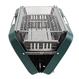 Tragbarer Holzkohlegrill, Mini-Grill, Faltbarer Tischgrill, Holzkohle-Mini-BBQ-Grill, 410 Edelstahl-BBQ-Koffer, Campinggrills für Camping, Picknicks, Grillen Im Hinterhof