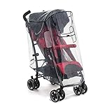 Reer RainCover Active Regenschutz, für Buggys und Sportwagen, Grau/Schwarz, 1 Stück (1er Pack)