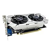 QTHREE GTX 750 Ti 4GB 128-bit Grafikkarte, Dual Fans, HDMI, VGA, DVI, Low Profile Grafikkarten PC, Computer GPU, Low Power, PCI Express x16, DirectX 12