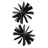 Levemolo 2 Stück Teiliges Kaminreinigungsbürsten Flexiblem Bürstenkopf Schonend für Schornstein Ofenrohr und Lüftungskanäle Wiederverwendbar und Vielseitig Einsetzbar