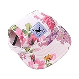 Uposao Baseballmütze für Haustiere,Hunde Baseball Cap Sonnenschutz Hut Sommer Reise Hut Outdoor Sport Hut Hundecap Sonnenschutzkappen mit Ohrlöcher Verstellbarem Kinnriemen für Haustiere, Hund, Katze