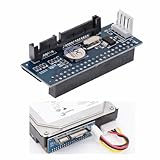 Bolwins F40S 3.5' IDE/PATA auf SATA Konverter Adapter, 40-Pin IDE Festplatte zu SATA Buchse, PCBA Konverter für 3.5 Zoll Desktop Festplatten, Kompatibel mit 40-Pin IDE HDDs