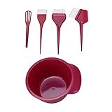 5-teiliges Haarfärbe-Set, Nylonfaserpinsel, Rührschüssel, Spitzer Griff, Haarfärbewerkzeuge