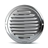 VAYEODEYU Belüftungsabdeckung，Air Vent， Lüftungsauslass, Wand-Entlüftungsabdeckung, Lamellengitter, runde Entlüftung, Flache Kanal-Entlüftungsabdeckung/80 mm – 3,1 Zoll(150Mm 5.9In)