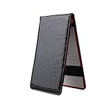 Golf-Scorekartenbuch, PU-Leder, Golf-Scorekartenhalter mit 2 Punktekarten, Golf-Notizbuch, Scorekarten-Halter, Tagebuch, Club-Yardagebuch, tragbares Golf-Gadget für Golfer