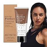 Dunkle Bräunungsbeschleuniger - Natürliches Bräunungsbeschleunigercreme | Hydratation Hautpflegemittel Bronzer - Sonnenlose Bräunungscreme | 100 g Outdoor -Sonnenbaden mit Feuchtigkeitsspenkelkokos Sh