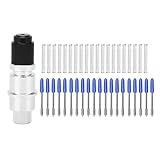 Desikixudy Graphtec CB09 CB09U Silhouette Cameo Holder mit 20 Klingen, 60 Grad, Vinyl-Schneideplotter, Blau