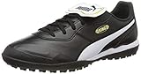 PUMA Unisex King Top TT Fußballschuh, Black White, 45 EU