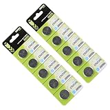 CR2016 Lithium Knopfzellen 3V Stabile Spannungen Ausgang CR2016 Batterien für LED und Gadgets Netzteilzellen Knopfzelle Batterie