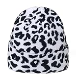 QJFORU Wintermützen, Strickmütze, warme Mütze, Wintermütze, Beanie-Mützen, Wintermütze mit Fleecefutter, weiche, warme Strickmütze mit Bündchen for Männer und Frauen, warme Mütze(B)
