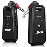 LEKATO WS-90 Kabelloses Gitarrensystem 5,8 GHz Gitarren-Funksender-Empfänger Kabelloses Gitarrenkabel Kabelloses Basskabel für Gitarre Bass (WS90)