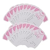 Generisch 20St Monat Aufkleber geburtskarten babyratgeber Willkommen Mama für neugeborene partyzubehör neue Mama Papa Papierkarten Hochwertige selbstklebende Aufkleber Rosa
