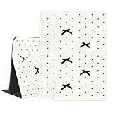 AdorableWhimsy Aesthetic Bow Case for iPad Air 27.9 cm M2/M3(2024/2025)/iPad Air 4/Air 5 27.7 cm with Pencil Holder Folio Girly White Leather Cover Multi-Winkel Viewing Stand Case Auto Sleep/Wake