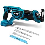 L1NXIXI Akku-Säbelsäge für Makita 18V, 3500 SPM, 22 mm Hublänge, Variable Geschwindigkeit, Akku Reciprosäge mit 4 Sägeblätter für Holz und Metall (ohne Akku)
