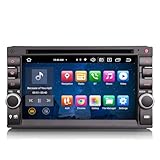 GONFEN 8-Kern Android 14 Doppel Din Autoradio mit IPS-Bildschirm 2 Din GPS Navi Unterstützung Kabelloses Carplay Android Auto Bluetooth DVD WiFi 4G DAB+ Radio RDS 4GB RAM+64GB ROM
