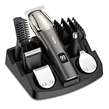 Profi Elektrisch Barttrimmer Herren Haarschneidemaschine: VESSTT Haarschneider bartschneider Nasenhaartrimmer Körperhaartrimmer für Männer 11in1 Trimmer Set, USB wiederaufladbar & Wasserdicht Rasierer