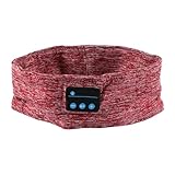 WANGCL Kabelloses Bluetooth-Kopfhörer-Schlafkopfhörer Für Männer Und Frauen, Spiele, Yoga, Entspannung, Training, Laufen, Rot