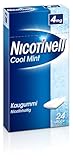 Nicotinell Kaugummi 4 mg Cool Mint (Minz-Geschmack), 24 Stk.: Nikotinkaugummi für schrittweise Raucherentwöhnung und sofortigen Rauchstopp