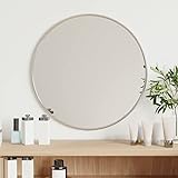Xichuzi Wandspiegel Silbern Ø 40 cm Rund, Wall Mirror, Spiegel Schlafzimmer, Garderobenspiegel, Spiegel Schmal, Badspiegel, Kosmetikspiegel, Dekorative Spiegel