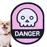 Soziale Identifikations-Etiketten für Haustiere, soziale Erinnerung für Haustiere – Bunte Sozialaufkleber für Haustiere aus hellem bedrucktem Stoff | ID Etiketten