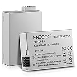 ENEGON LP-E8 Akku (2 Stück) für Canon LP-E8 und Canon EOS Digitalkamera Rebel T2i, T3i, T4i, T5i, EOS 550D, 600D, 650D, 700D, Kiss X4, X5, X6, X6i, X7i