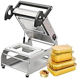 Manuelles Sandwich-Tablett Heißsiegelgerät | Kommerzielle Lebensmittelverpackungsmaschine für Restaurants und Imbissbuden, 7-8 Mal/Minute