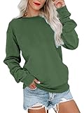 Cindeyar Pullover Damen Sweatshirt Langarm Rundhals