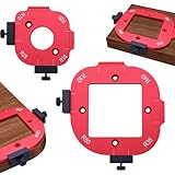 Piuluvor® 2 Stück Router Radius Jig Schablone, Frässchablone Oberfräse Aluminiumlegierung Frässchablonen Rundung R10 R15 R20 R25 R30 R35 R40 R50 für Holzbearbeitung DIY Schablone