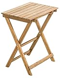 Dehner Klapptisch Macao, ca. 60 x 50 x 36 cm, aus FSC® - zertifiziertem Akazienholz, geölt, natur