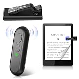 RF Fernbedienung Seitenwenden zum Lesen auf Kindle,Tolino,Paperwhite,Kobo,Surface, Page Turner Umblättern für iPad iPhone Android Tablets E-Book Lesen Romane, Kamera Videoaufzeichnung (Schwarz)